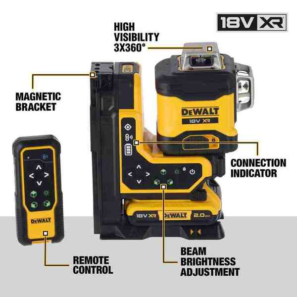 Рівень лазерний лінійний DeWALT DCLE34035D1