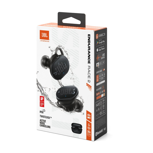 Навушники JBL Endurance Race 2 Black (JBLENDURACE2BLK)