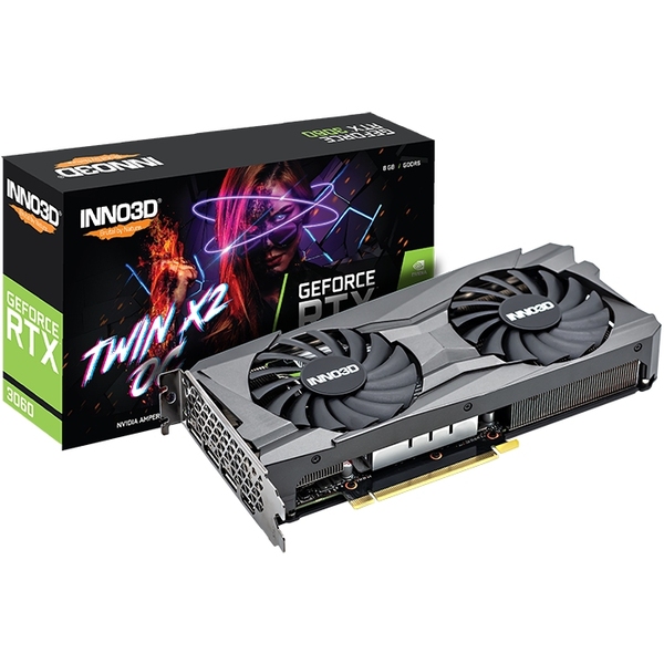 Видеокарта Inno3D GeForce RTX3060 Twin X2 OC, 8GB GDDR6 128bit, PCI Express