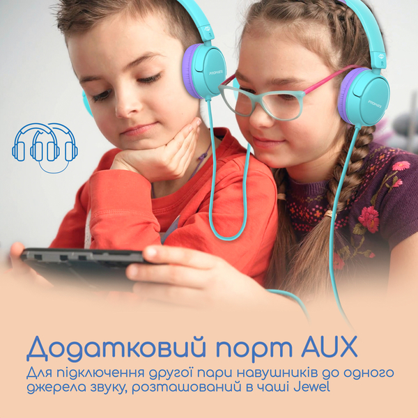 Навушники Promate Jewel Aqua