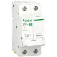 Автоматичний вимикач Schneider Electric RESI9 25 А, 2P, крива С, 6кА