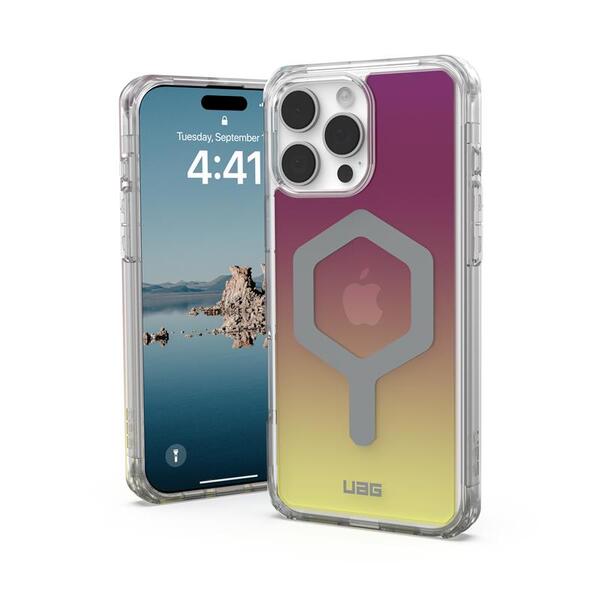 Чохол UAG для iPhone 16 Pro Max, Plyo Magsafe LE, Maroon/Yellow Ombre 114481114780