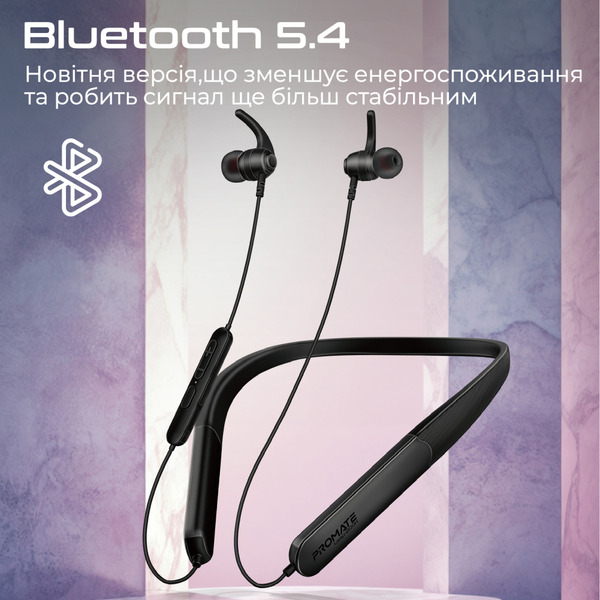 Bluetooth-гарнитура Promate Leap-200h Black