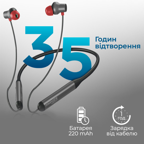 Наушники Promate Velcon Black