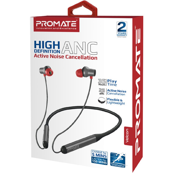 Наушники Promate Velcon Black