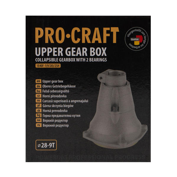 Редуктор верхній Procraft 2 підшипники 9 зубців 28 мм