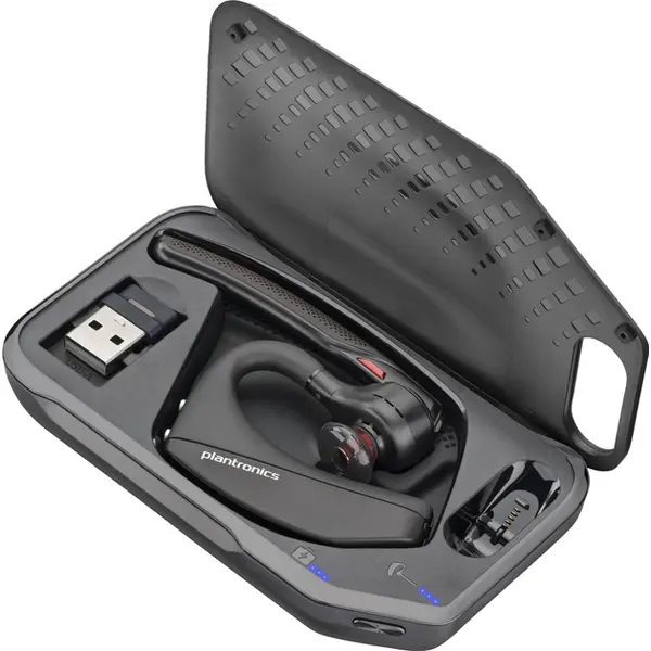 Bluetooth-гарнитура Poly Voyager 5200 UC+BT600 USB-A Black (7K2E1AA)
