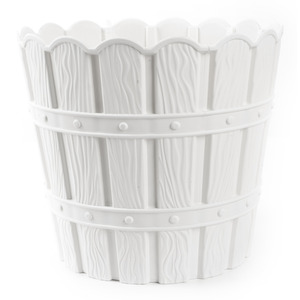 Горщик для квітів VIOLET HOUSE 1052 BAMBOO WHITE д/квітів із дренажем 0.6 л. (1052 BAMBOO WHITE 0.6 л.)