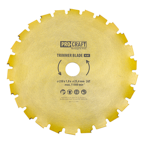 Ніж 26T під напилок Procraft D255*25.4