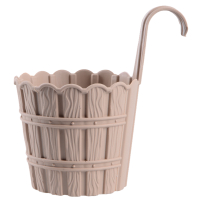 Горщик для квітів VIOLET HOUSE 1053 Бамбу BEIGE д/квітів з внут. вставкою 0.6 л. (1053 Бамбу BEIGE д/цветов с внут. вставкой 0.6 л.)