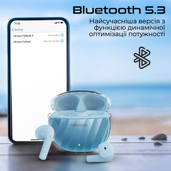 Навушники HiFuture FlyBuds3 Blue