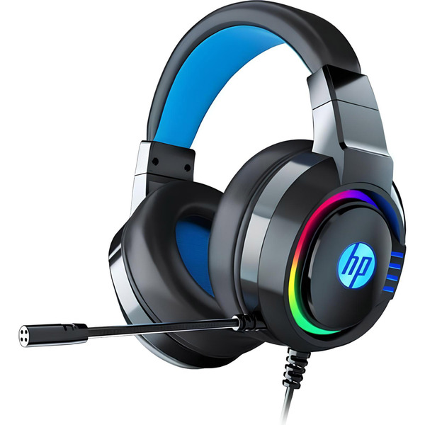 Наушники HP DHE-8003U Gaming, 3,5 мм+USB, RGB, White