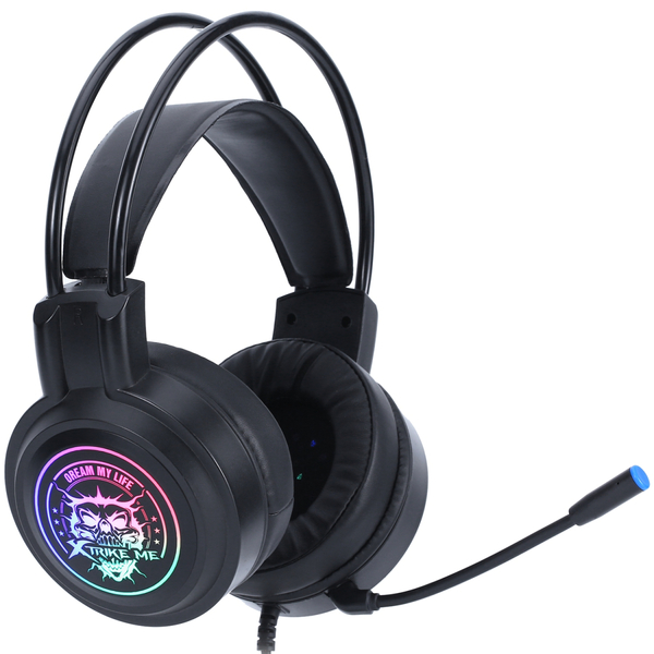 Навушники XTRIKE ME GH-516, USB7.1, статичне RGB, кабель 2м, чорна