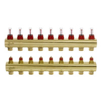 Колектор теплої підлоги Danfoss FHF-9F c ротаметрами (088U0529)