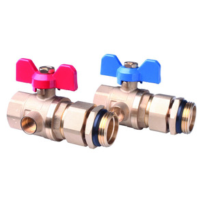 Комплект кульових кранів Danfoss FHF-BV для підключення колекторів (088U0822)