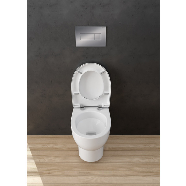 Унітаз Deante AVIS з кришкою, безобідковий (CDAD6ZPW)