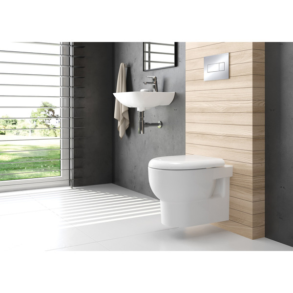 Унітаз Deante AVIS з кришкою, безобідковий (CDAD6ZPW)