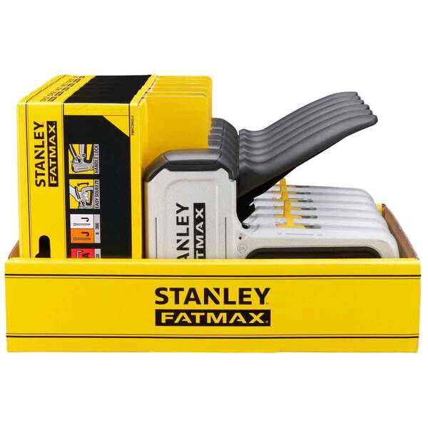 Степлер будівельний Stanley FatMax Light Duty для скоб А 6-14 мм та цвяхів J 12/15 мм (FMHT70443-0)