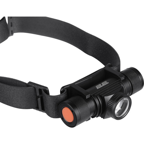 2E Ліхтар налобний, 500 люмен, 5 Вт., USB, 1800 мАг, 1х Cree XPG LED, багаторежимний, алюмінієвий + пластик ABS