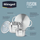 Набір посуду RINGEL FUSION набір кастрюль 6 пр. 1.9 л+2.6 л+3.6 л (RG-6007)
