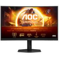 Монiтор TFT AOC 27" C27G4ZXU VA Curved FHD 280Hz 300nit 2*HDMI DP USB HAS MM Black