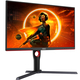 Монітор TFT 27" AOC Q27G3XMN/BK, MiniLED QHD IPS, 180Hz, 1ms, 2xHDMI, DP, HAS, Pivot, чорно-червоний