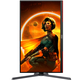 Монітор TFT 27" AOC Q27G3XMN/BK, MiniLED QHD IPS, 180Hz, 1ms, 2xHDMI, DP, HAS, Pivot, чорно-червоний