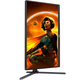 Монітор TFT 27" AOC Q27G3XMN/BK, MiniLED QHD IPS, 180Hz, 1ms, 2xHDMI, DP, HAS, Pivot, чорно-червоний