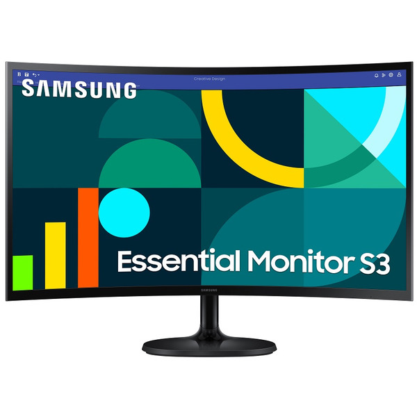 Монiтор Samsung 27 Essential S3 LS27D360 (LS27D360GAIXCI) VA Black Curved 100Hz