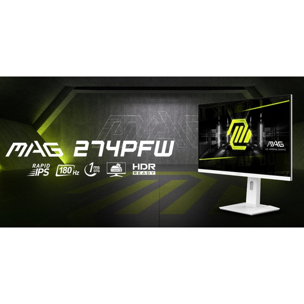 Монітор MSI 27 MAG 274PFW IPS White 180Hz