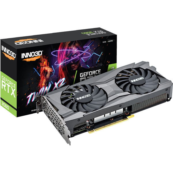 Видеокарта GeForce RTX3060 Inno3D Twin X2, 8GB GDDR6 128bit, PCI Express