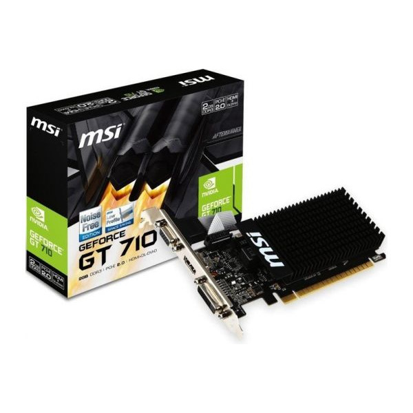 Видеокарта GF GT 710 2GB GDDR3 MSI (GT 710 2GD3H LP)