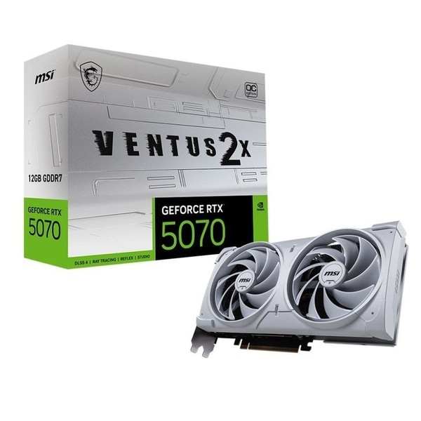 Відеокарта MSI GeForce RTX 5070 12G VENTUS 2X OC WHITE