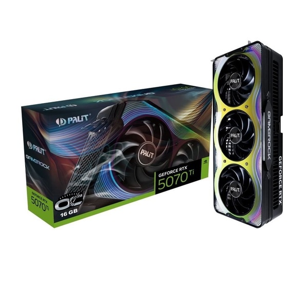 Відеокарта Palit GeForce RTX 5070 Ti 16GB GDDR7 GameRock OC (NE7507TH19T2-GB2030G)