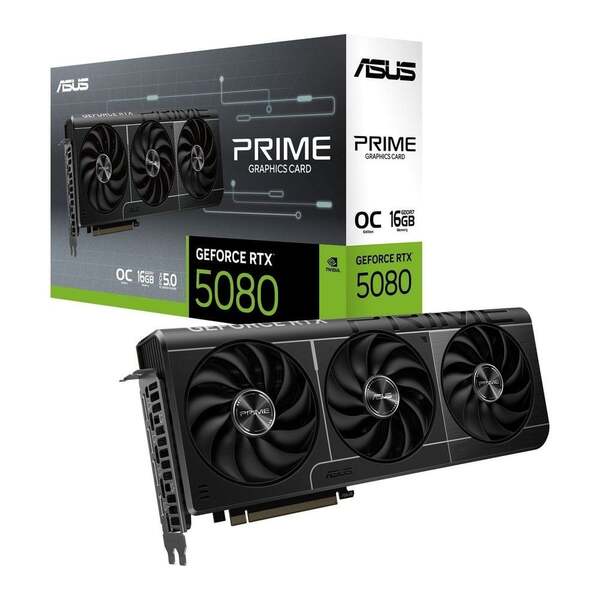 Asus GeForce RTX 5080 PRIME-RTX5080-O16G
Асус Джифорс РТХ 5080 ПРИМЕ-РТХ5080-О16Г