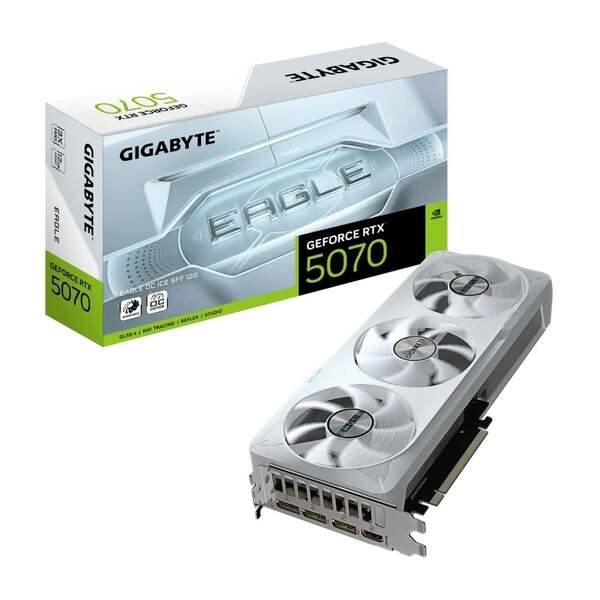 Видеокарта Gigabyte GeForce RTX 5070 GV-N5070EAGLEOC ICE-12GD