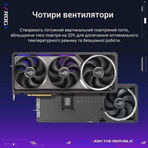 Відеокарта Asus GeForce RTX 5080 16GB GDDR7 ROG Astral Gaming OC (ROG-ASTRAL-RTX5080-O16G-GAMING)