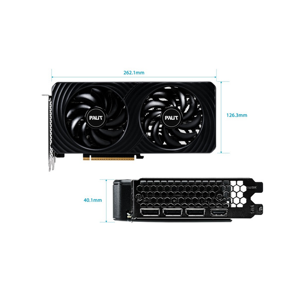 Відеокарта Palit GeForce RTX 5060 8GB GDDR7 Dual (NE75060019P1-GB2063D)