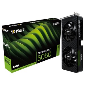 Відеокарта Palit GeForce RTX 5060 8GB GDDR7 Dual (NE75060019P1-GB2063D)