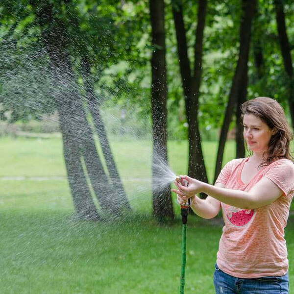 Пістолет-розпилювач для поливу з плавним регулюванням потоку води. ABS, PP, TPR, ZINC ALLOY, BRASS INTERTOOL