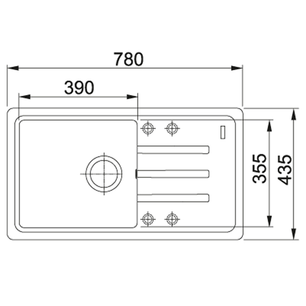 Кухонна мийка Franke BSG 611-78 онікс (114.0375.041)
