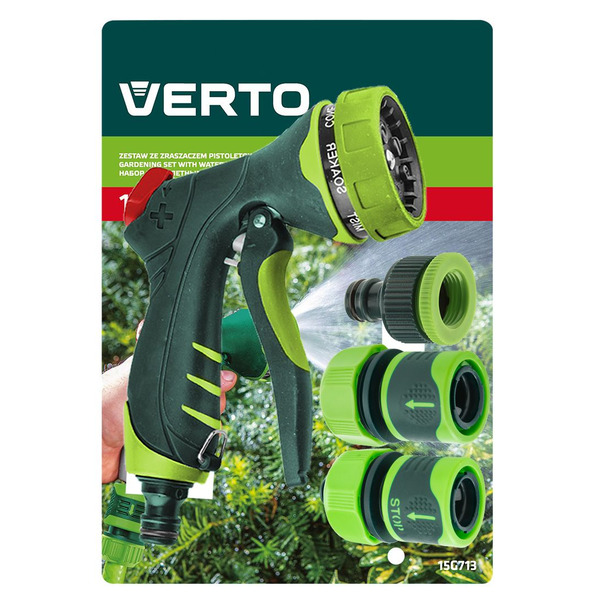 Поливальний пістолет Verto з приладдям (15G713)
