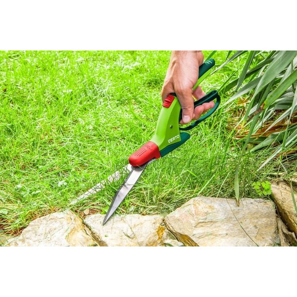 Verto Ножницы для травы, газонные, многопозиционные, 340мм, лезвие 130мм, волнистое лезвие, PTFE-покрытие