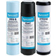 Комплект картриджів Ecosoft 1-2-3, покращений, (2 вугільних картриджа + поліпропілен)