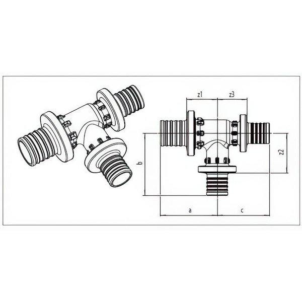 Трійник Rehau Rautitan PX, 20-25-16