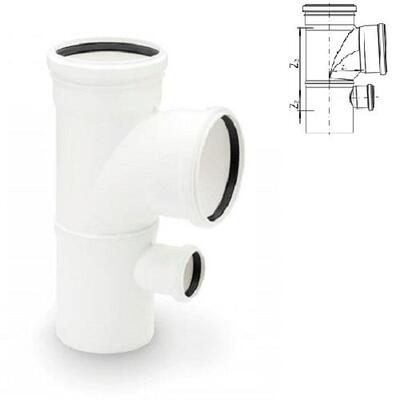 Rehau Хрестовина одноплощинна Raupiano Plus, 110-110-50-87°