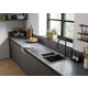 Мийка кухонна Hansgrohe накладна S520-F530 чорний графіт (43357170)