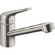 Hansgrohe Смеситель для кухни Focus M42, дл.излива - 203мм, поворотный, 1 рычаг, KM100, сталь