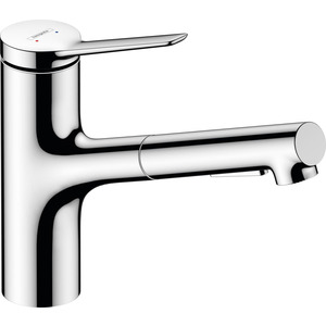 Hansgrohe Смеситель для кухни Zesis M33, дл.излива - 219мм, вытяжной, 1 рычаг, KM150, хром