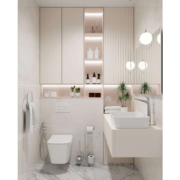 Кнопка для змиву Deante до стелажів для прихованого монтажу – slim (CST_A51P)